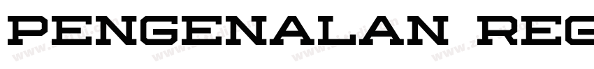 Pengenalan Regular字体转换 Pengenalan Regular字体转换